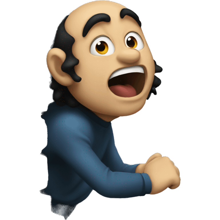 Gargamel hitting a wall  emoji