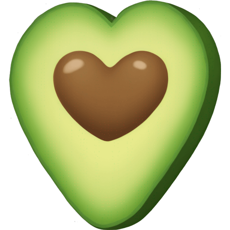 Palta con forma de Corazón  emoji