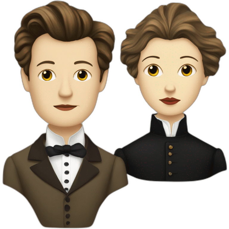 Rimbaud and verlaine in love emoji