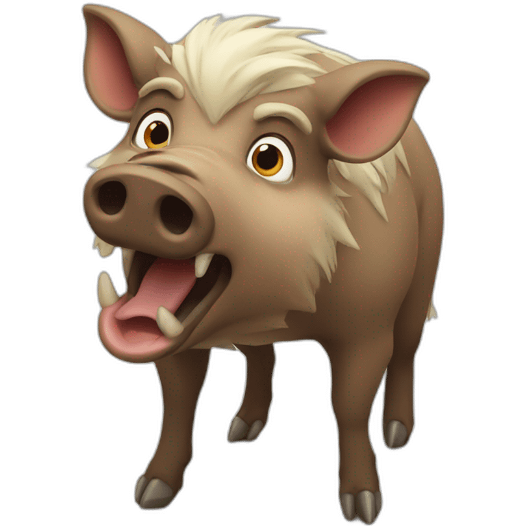 shocked boar emoji