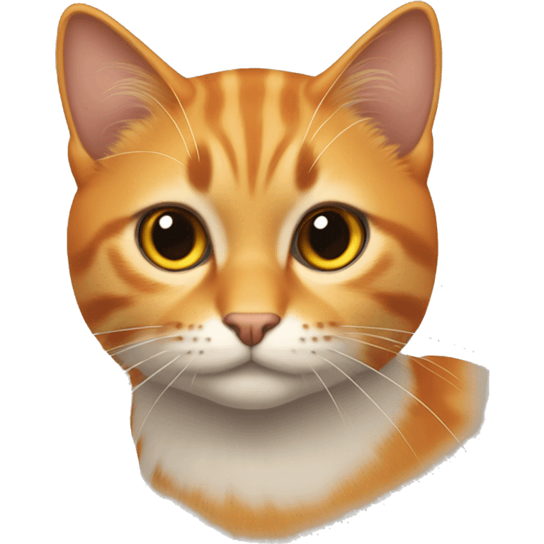 gato naranja esponjoso emoji