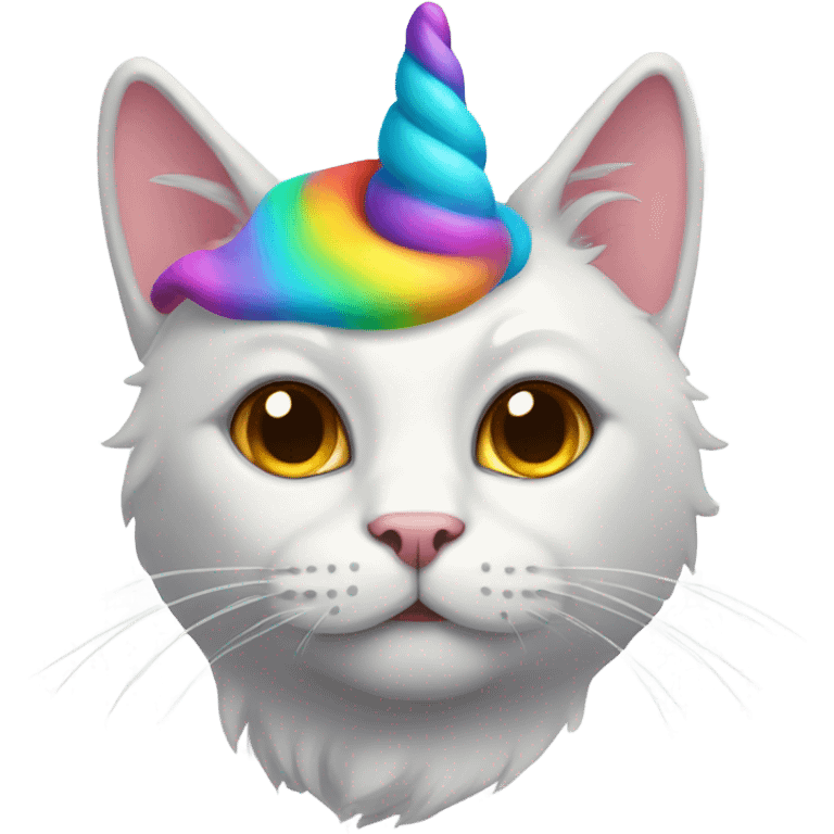 Cat with unicorn horn emoji