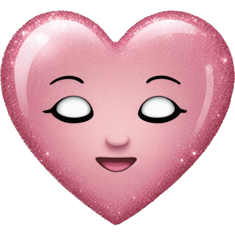 baby pink heart with glitter emoji