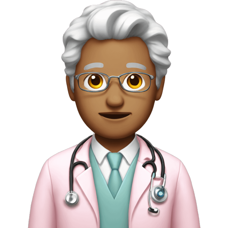 pastel pink doctor emoji