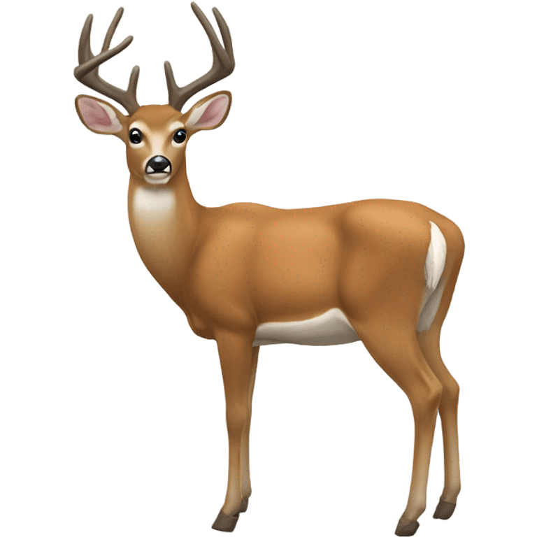 Whitetail deer emoji