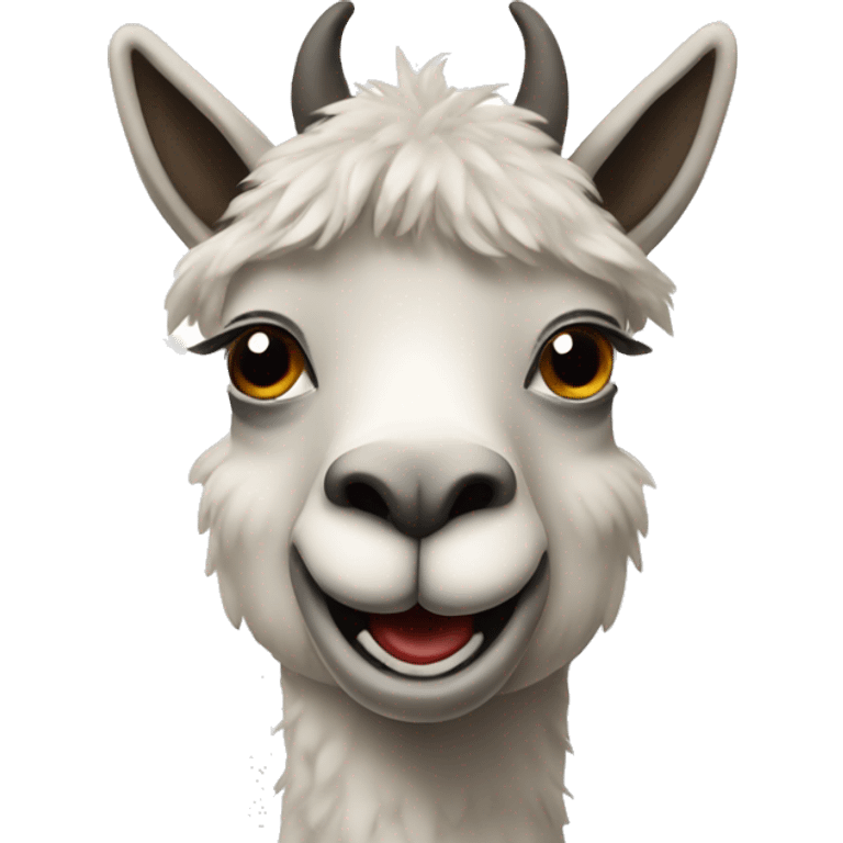 Cheerful Lama emoji