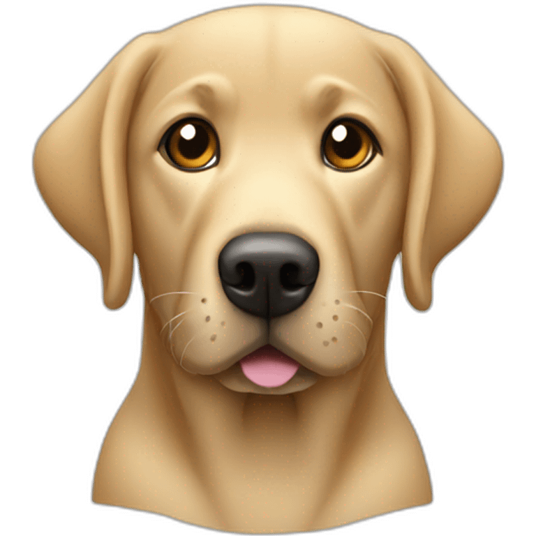 labrador using a computer emoji