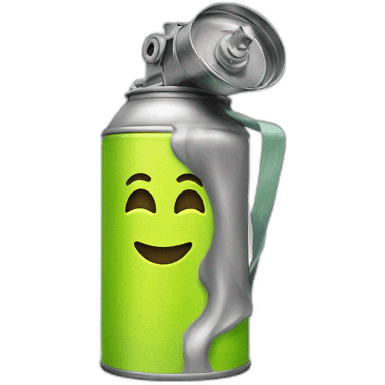 Spraycan with smile  emoji