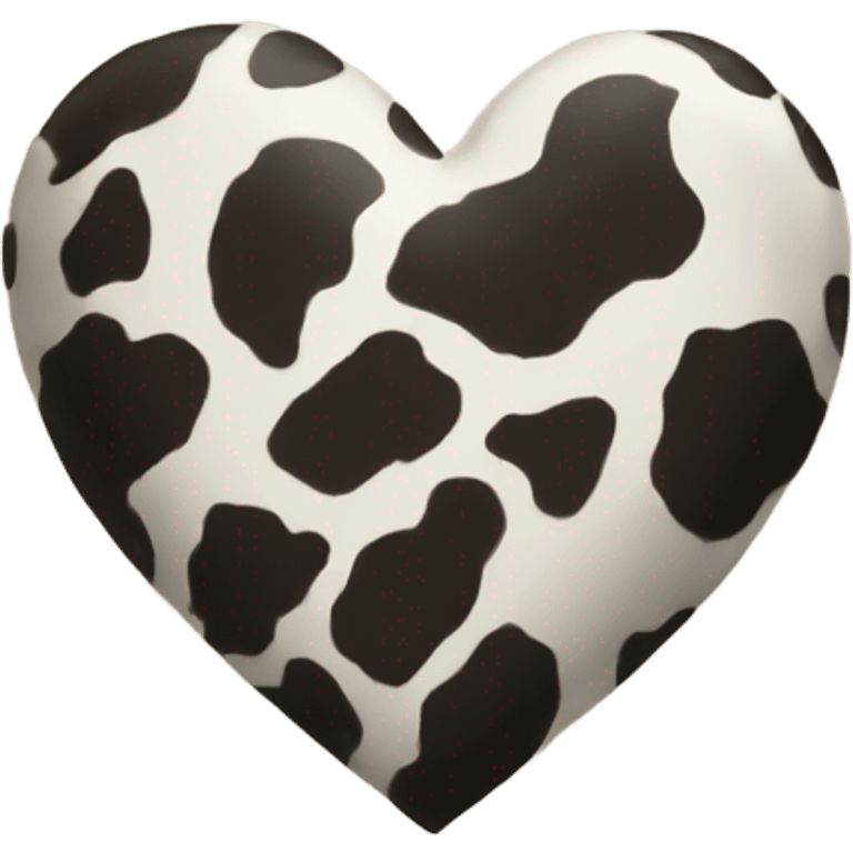 cow print heart emoji