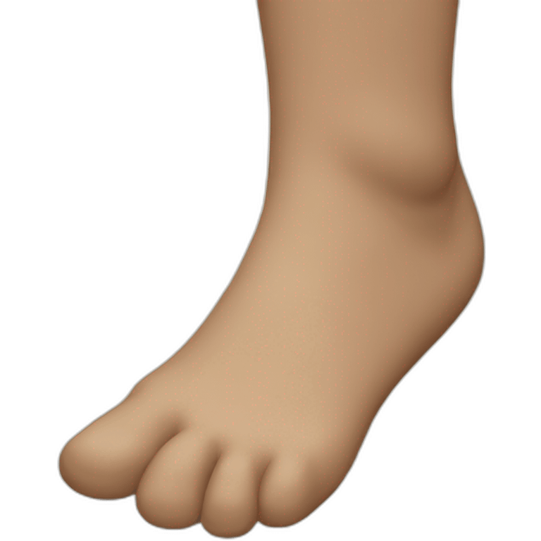 Giant foot emoji