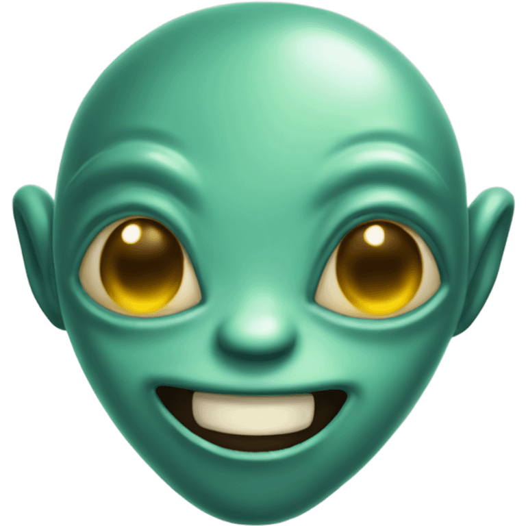 Alien with smile emoji