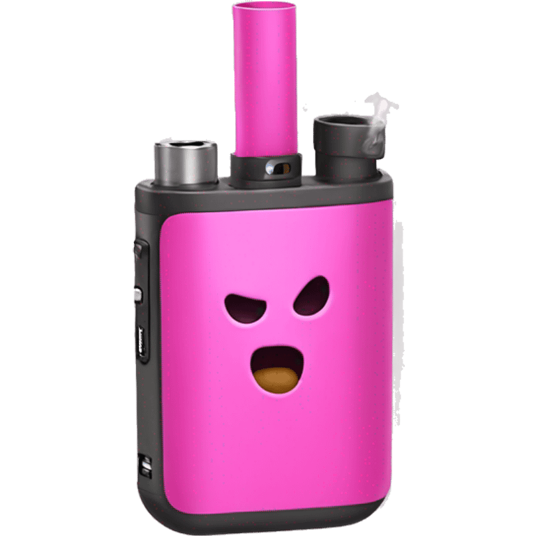 Pink vape smoking device  emoji