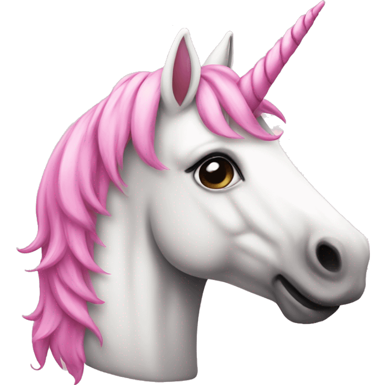 Unicorn pink emoji