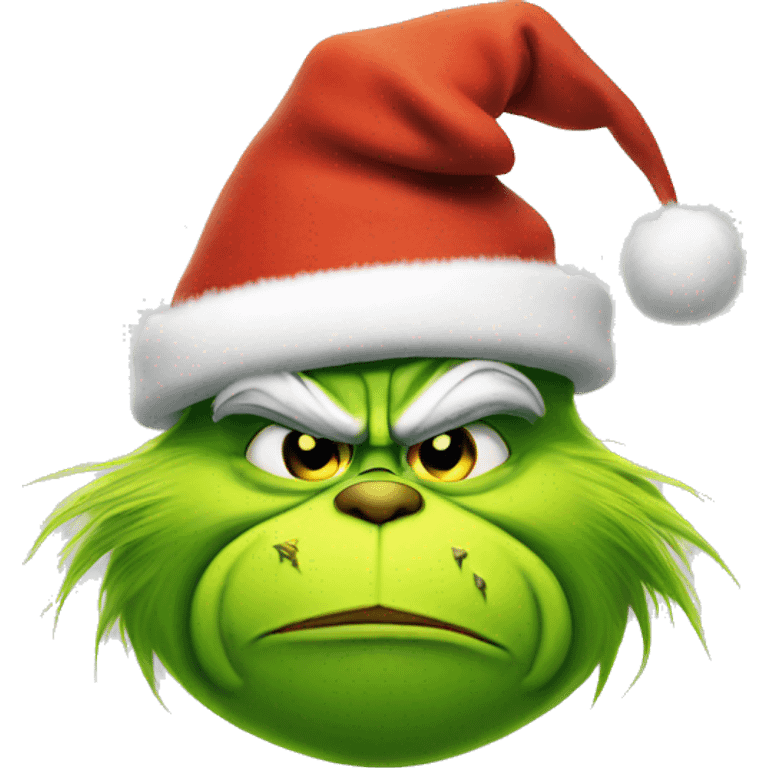 Grinch with a hat emoji