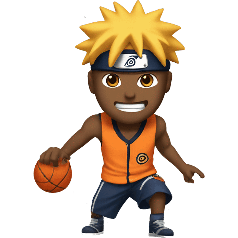 naruto playing basket ball emoji