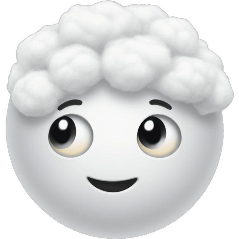 a cotton ball emoji