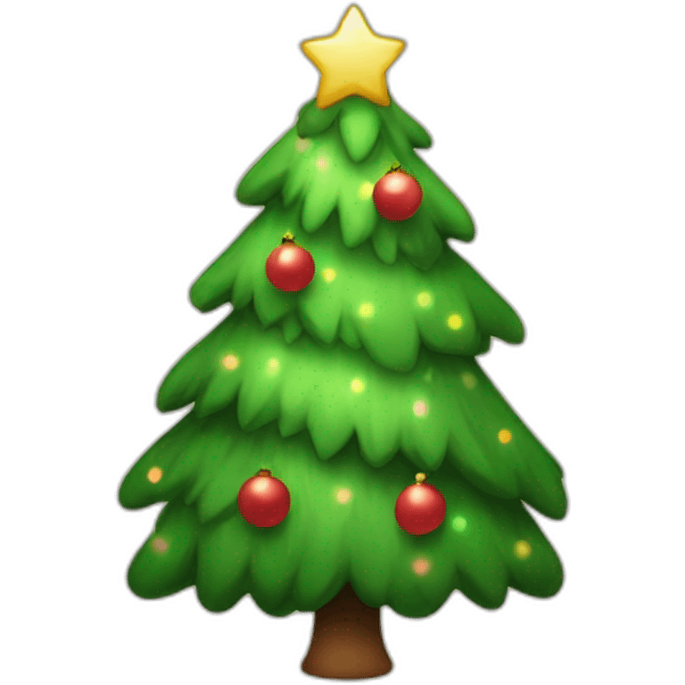 christmas tree kawaii emoji