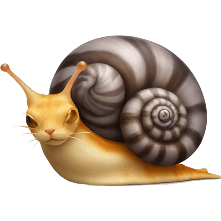 Cat snail emoji