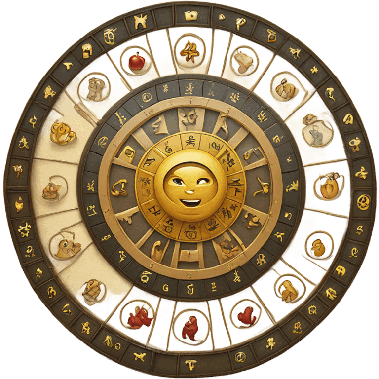 The astrological wheel in miniature form  emoji