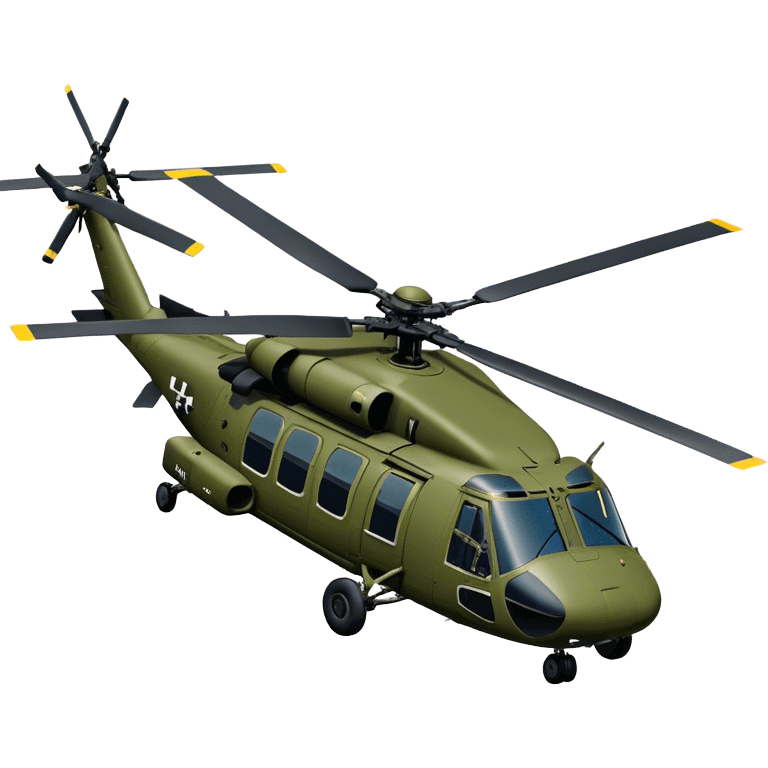 Sikorsky UH-60 Black Hawk - Sikorsky (Model Year: 2022) (Iconic colour: Olive green) emoji