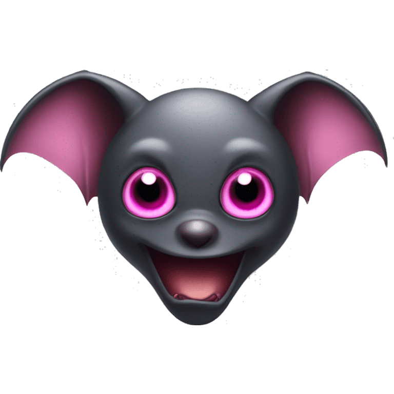 Bat with pink eyes  emoji