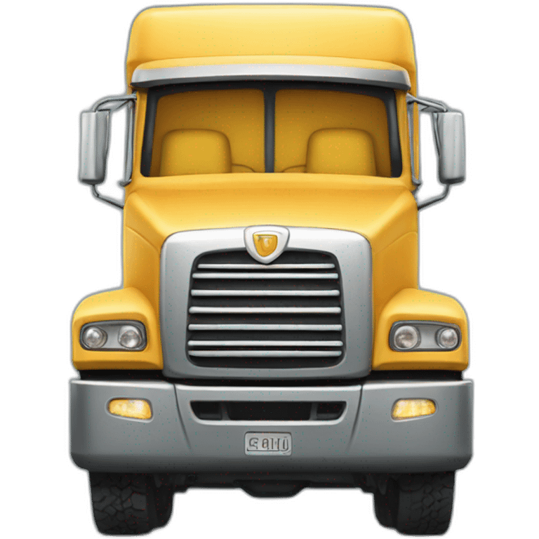 happy humanoid heavy truck emoji