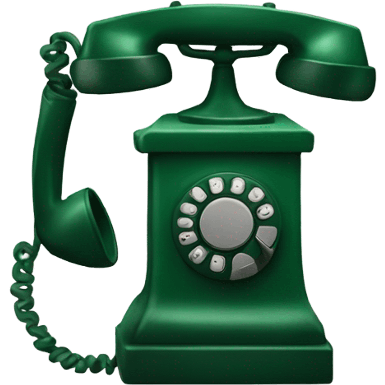 dark green telephone  emoji