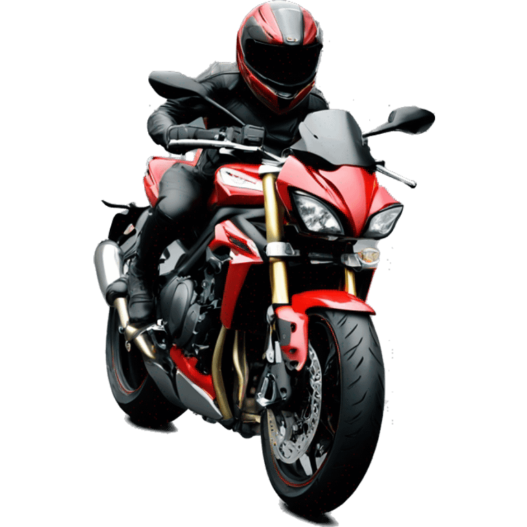 Triumph street triple red emoji