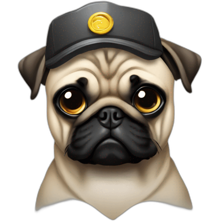 pug as terminator emoji