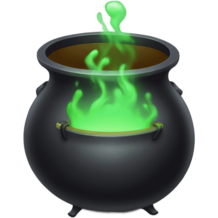 Cauldron with potion emoji