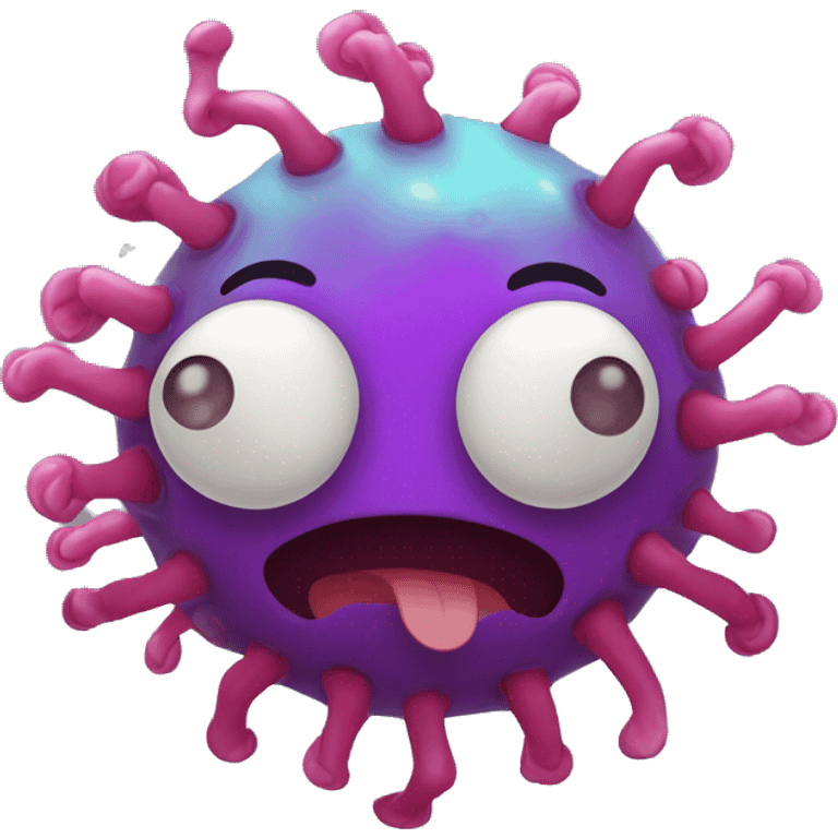 Cute Varicella zoster virus emoji