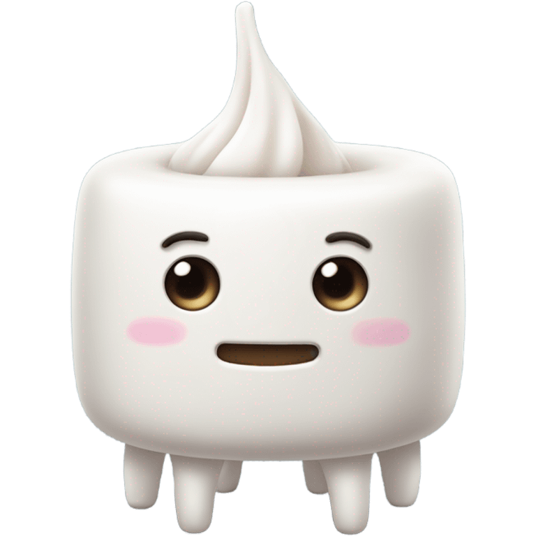 marshmellow with legs  emoji