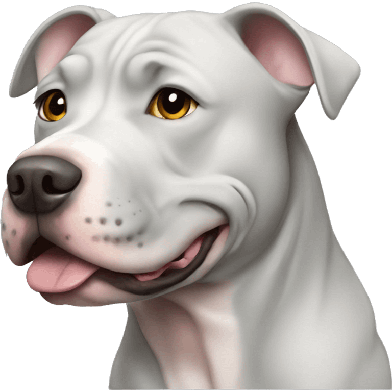 Grey pitbull emoji