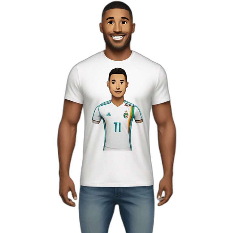 A gay wearing a ronaldo teshirt emoji