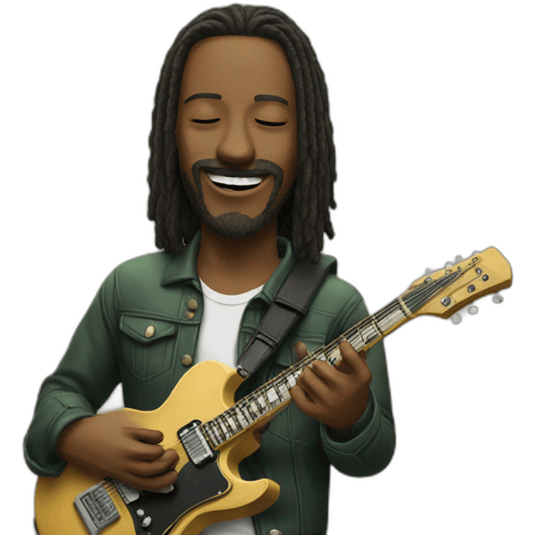 guitarrist high on weed emoji