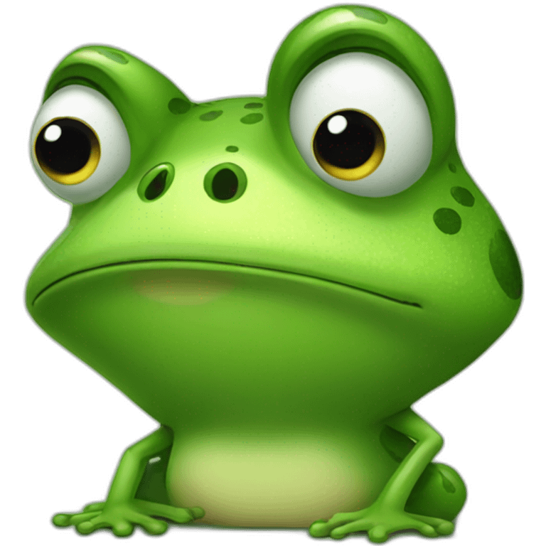 mr frog stressed emoji