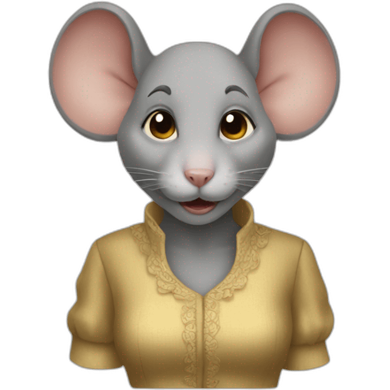 mouse lady emoji