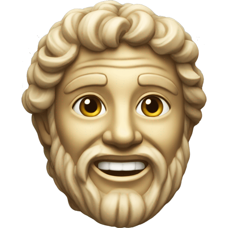 statue of the ancient world smile emoji