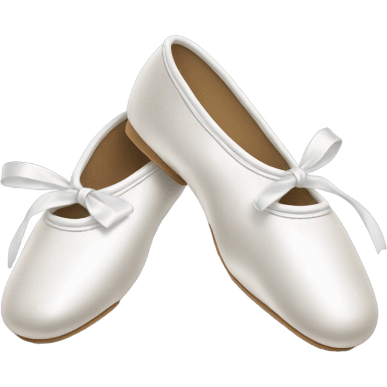 white ballet shoes emoji