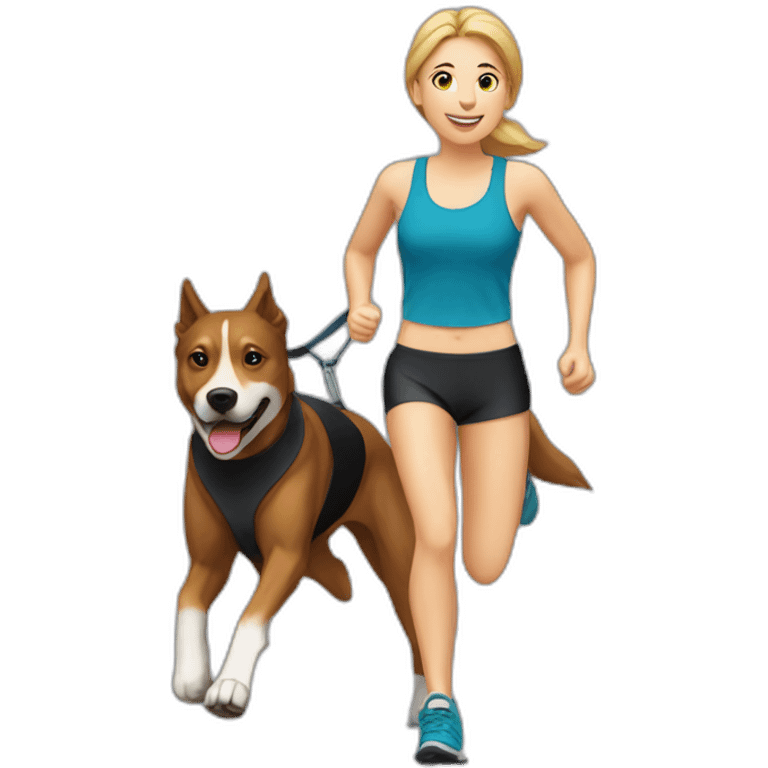 Canicross-activity-female-runner-and-dog emoji