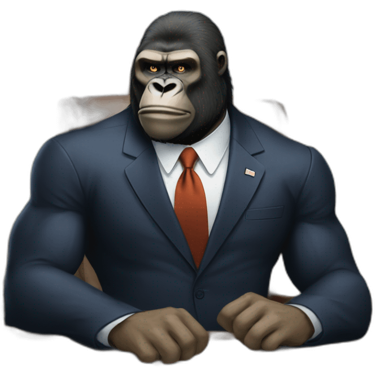 Buff meGorilla chilling with Barack Obama emoji