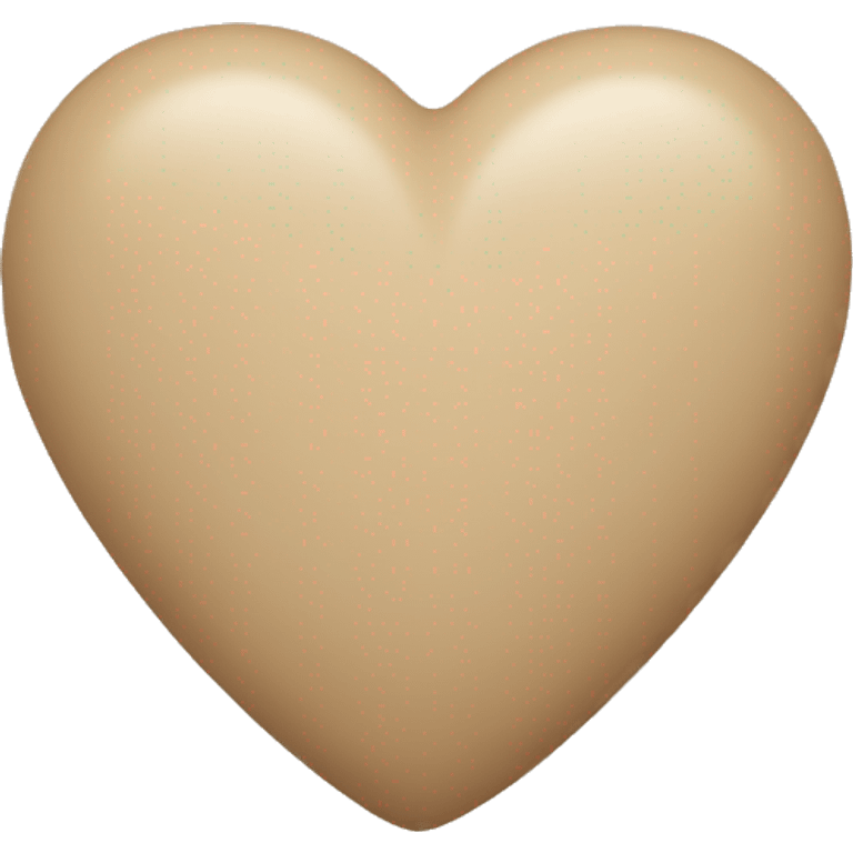 beige heart emoji