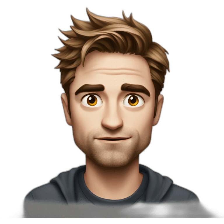 Robert Pattinson straight face emoji