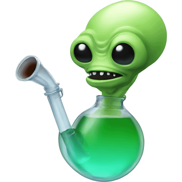 Alien bong emoji