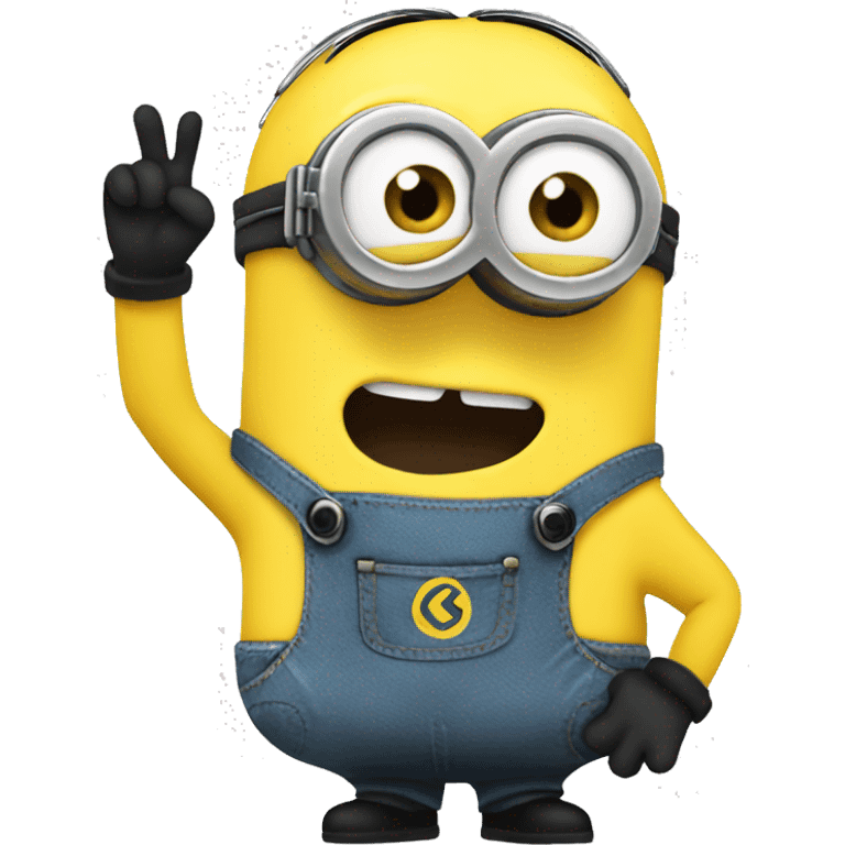 Minion Waving emoji