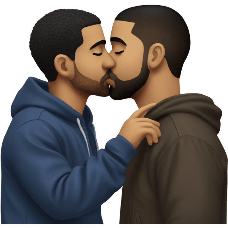 Drake kissing drake  emoji