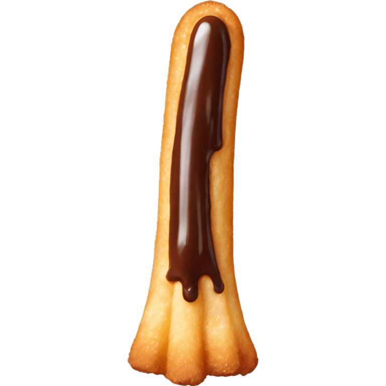 Dipped chocolate churro tip emoji