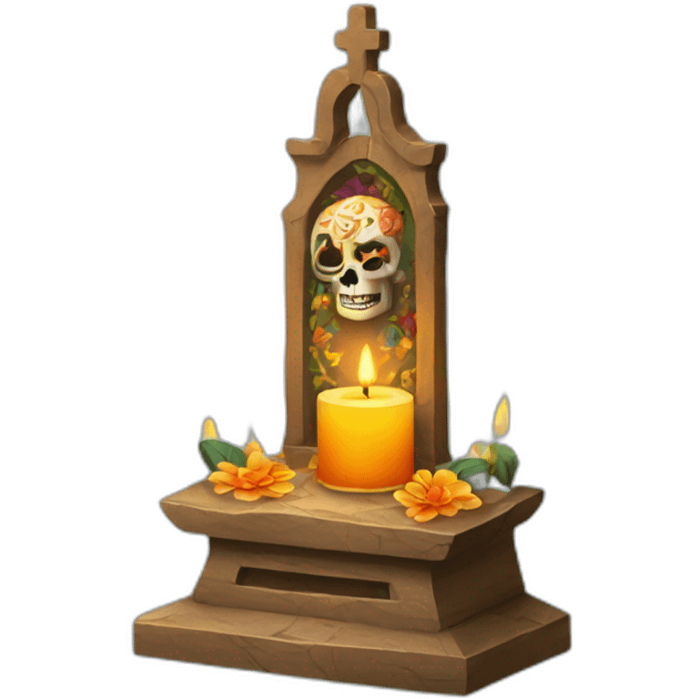 altar de muertos velas emoji