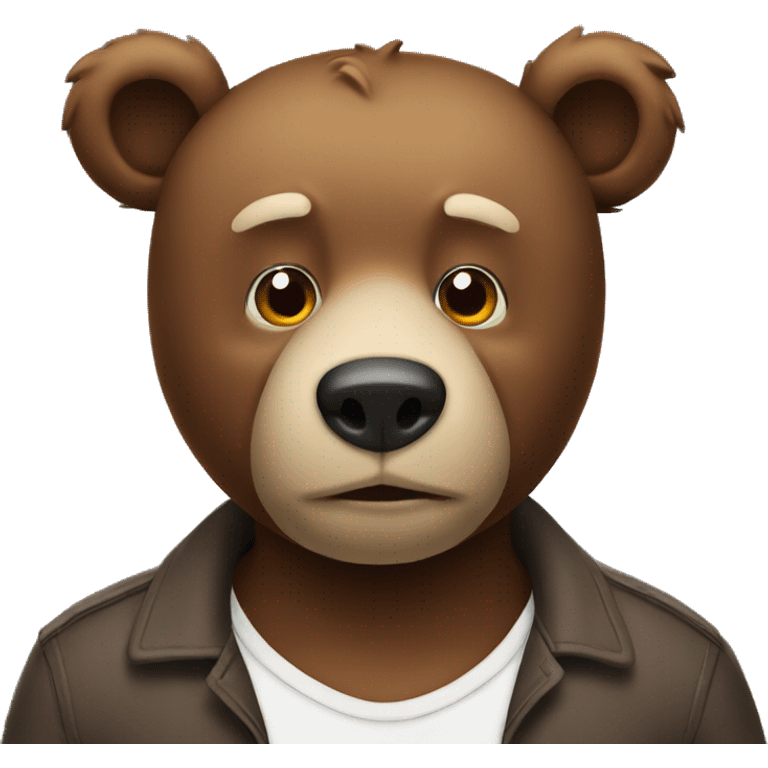 Bear with no atuffing emoji