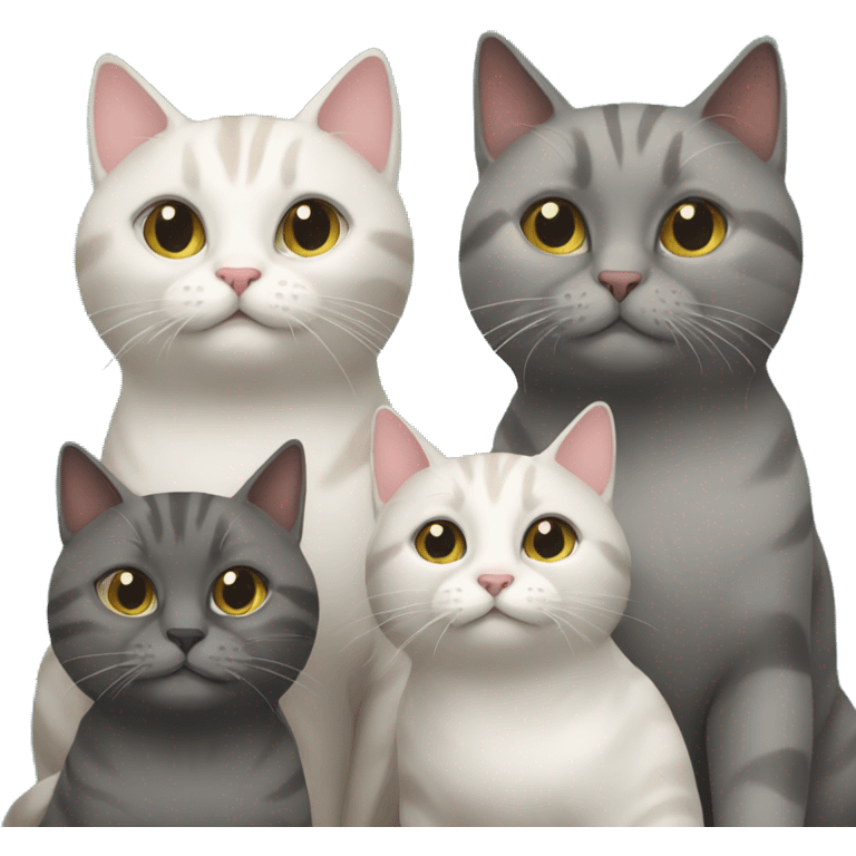 Cat family emoji